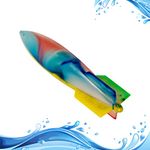 GISCO Swimming Underwater Toypedo, Rocket Shape Throwing Toypedo, Swimming Pool Toys for Kids-Multicolor, Comes with Quick Dry Mesh Bag