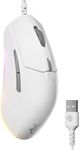 SteelSeries Rival 3 Gen 2 Gaming Mouse — 8500 DPI TrueMove Core Optical Sensor — 60 Million Click Durability — Low Latency — 77g Lightweight — 100% PTFE Feet — RGB — White