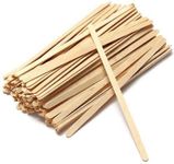 Swastha Hygiene Disposable Birchwood Coffee/Tea Stirrer Sticks | Bamboo Stirrer | Beverage Stirrer | Craft Stick with Round End || (100, 5.5 in)