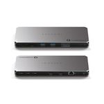 Satechi Thunderbolt 4 Dock 100W Charging, Dual Monitor HDMI 4K/60Hz, 40Gbps Data Transfer, 2 USB-A 3.2, Ethernet, Thunderbolt 4 Dock for MacBook Air/Pro M5, Mac/Windows, DisplayLink Software Required