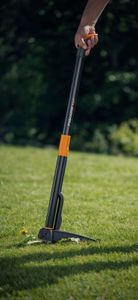 Fiskars Xact Weed Cutter – 1m Stainless Steel, Black/Orange Handle