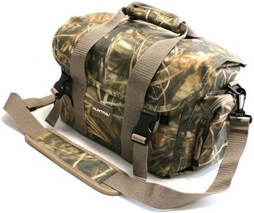 HUNTPAL Hunting Duffle Bag Tactical Shooting Range Bag with Versatile Pockets, Water-Resistant Waterfowl Camo Pack for Hunting Blind, Hand Carry or Shoulder Carry