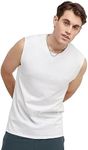 Champion Men's Classic Jersey Muscle T-Shirt, White, L