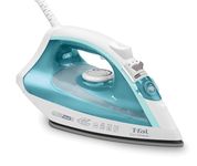 T-fal Ecomaster Ceramic Soleplate Steam Iron for Clothes Eco-Friendly with Steam Trigger 1400 Watts Ironing, Programmable Steaming FV1742U0, Blue