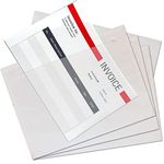 JeeJaan® 100 Pcs of Plain Document Enclosed Wallets A6-158 x 110mm - Strong Clear Plastic Shipping Pouches Peel and Seal - Document Wallet for Multiple Uses