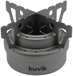 Kuvik Titanium Alcohol Stove - Ultralight and Compact Stove for Backpacking, Camping, and Survival