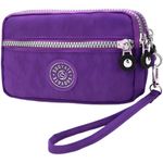 ModaZeal Women Nylon Wristlet Wallet Waterproof Clutch Bag Cell Phone Purse Small Handbag with Detachable Wrist Strap for Women Ladies Girls Travel Shopping