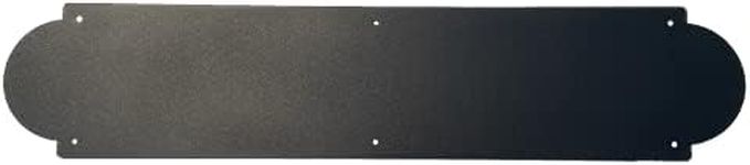 Door Kick Plates - Kick Plates for Exterior Doors - Our Country Door Plates are Designed for 36 Inch Door - 1/8" Aluminum Black Texture Powder Coating - 34 x 7 Inches - Countersink Screw Mount