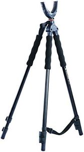 Vanguard Quest T62U Shooting Stick. Tripod, Bi Pod, Gun Pod All in One with Removable U Shaped Yoke, Quick Flip Leg Locks, Foam Hand Grips, Black