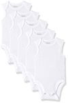 Hanes Ultimate Baby Flexy 5 Pack Sleeveless Bodysuits (Tanks), White, 6-12 Months