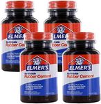 Elmer's No-Wrinkle Rubber Cement, Acid-Free, 4 Oz Bottle, Pack of 4