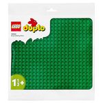 LEGO DUPLO Green Building Plate 10980 Build-and-Display Baseplate Toy for Preschoolers Aged 18 Months and up