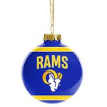 FOCO NFL Glass Ball Ornament - Limited Edition Christmas Ball Ornament - Show Your Team Spirit with Officially Licensed Fan Gear (LOS ANGELES RAMS)