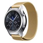 Dealfreez SIKAI Milanese Loop 22mm Metal Stainless Steel Band for Samsung Gear S3 Classic/Frontier/Samsung Galaxy Watch46mm / Fossil Q Founder/Fossil Q Grant/Amazfit Pace/Stratos (Gold)