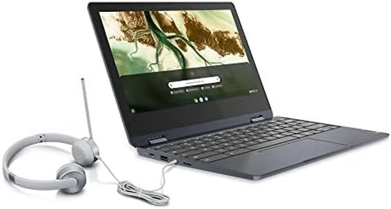 Lenovo Chromebook 3 14" HD Laptop - Intel Celeron N4020, 4GB RAM, 64GB eMMC, Chrome OS (with Headset Bundle) - Abyss Blue (82C1002AUS)