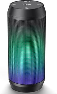 ELEHOT-Store Cassa Bluetooth Altoparlante Speaker Portatili Vero Stereo Wireless Hi-Fi Bassi Potenti Luce LED Wireless Micro SD Chiamata Vivavoce Microfono Incorporato Batteria USB