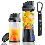 Kilig Vortex Pro 360W Dual Mode Portable Blender for Smoothie and Juices, 6000 mAh Battery, 2in1 700ml Jar, 22000RPM, 6 Sided Blade, USB Type C, Juicer, Mixer, Blender Machine for Kitchen - BT