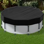 16FT Pool Cover for Above Ground Pools, Safana Round Pool Winter Cover, Tear Resistant Fabric Swimming Pool Covers, Superior Strength & Durability, Prevent Leaves, UV Resistance, Prevent from Debris