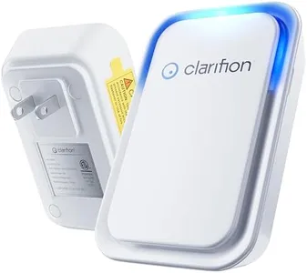 Clarifion - Air Ionizers for Home (1 Pack), Negative Ion Filtration System, Quiet Air Freshener for Bedroom, Office, Kitchen, Portable Air Filter Odor, Smoke Dust, Pets, Eliminator, Mini Air Cleaner