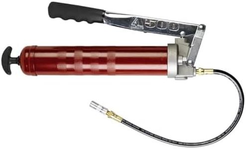 Alemite 500-E Grease Gun, Develops Upto 10, 000 Psi, Delivery 1 Oz./21 Strokes, 16 oz. Bulk or 14 oz. Cartridge, with 18" Hose and Coupler, 3-Way Loading