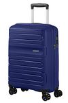 American Tourister Sunside - Spinner S Hand Luggage, 55 cm, 35 Litre, Blue (Dark Navy)