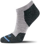 FITS Light Runner, Low Cut Sock for Men and Women, Made with Merino Wool, Breathable, Lightweight, Whole Foot Comfort, Athletic Performance Sock, Light Grey, Small