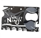 Right Gear Wallet Ninja 18-in-1 Survival Tool Kit Multifunction Useful & Credit Card Style.