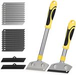 EHDIS Razor Blade Scraper,4 Inch Razor Blade Scraper Tool Tile Paint Scraper Floor Wall Paper Removal Smoothing Scraper for Wood,Window Glass Wallpaper Remover,Painting Stripping, Adhesive Removal