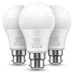 LOHAS-LED Bayonet Light Bulb 60W Equivalent, B22 LED Bulb, Cool White 6000K, 9W Energy Saving Light Bulb, 820 Lumens, Non-Dimmable, 3 Pack