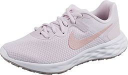 NIKE Women's W Nike Revolution 6 Nn Running Shoe, Lt Violet Champagne White, 4.5 UK