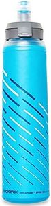 HydraPak UltraFlask Speed 500ml - Collapsible Soft Flask Water Bottle for Hydration Vests and Running Packs with Easy Open Cap (500 ml/17 oz),Malibu Blue