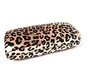 Harqum Glasses Case - Ladies Eyeglasses case - Hard Shell case with Microfibre clean cloth - Leopard print design - Perfect for Home -Travel or Office -Mothers Day Gifts -Valentines Day Gifts