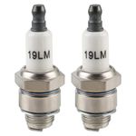 MOTOALL 2 Pcs 492167 Spark Plugs Fits for Champion J19LM, RJ19LM, RJ19LM Spark Plug 492167S 591040 591868 799876