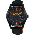 Seiko SRPH33 5 Mens Black/Orange Sports Watch