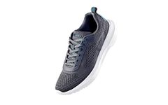 Neeman's Everyday Basic Sneakers for Men | Shoes for Men | Comfortable & Lightweight | Casual Sneakers | (Pebble Grey, UK10)