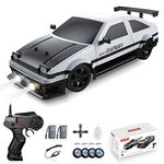 Sakeye RC Drifting Car 2.4GHz 1:16 4WD Remote Control Cars High Speed RC Cars with LED Lights Two Batteries and Drifting Tires Racing Sport Toy Cars for Adults Boys Kids Gift