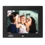 Miracle Digital 8''(20.32) IPS Digital Photo Frame with High Def Screen, USB Disk Card, Remote Photos Slide Show, Video Audio, Support SD Built in 8 GB Memory & 2GB RAM 180°Wide Angle Viewing