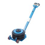 KATSU Air Bag Jack 6600lbs 3 Ton Capacity Pneumatic Jack, Heavy Duty Quick Car Lifting Jack, Triple Bag, with Long Folding Handle and Two Wheels, for Auto Repairing Tyres Changing