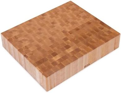 John Boos Boos Block BB Series Large Reversible Wood Chopping Board, 6-Inch Thickness, 30" x 24" x 6", Maple