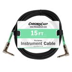 ChromaCast Surf Green 15-Feet Pro Series Instrument Cable, Angle (CC-PSCBLAA-15SGR)