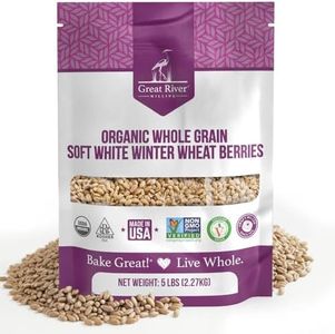 Great River Milling Organic Soft White Winter Wheat | Whole Grain Wheat Berries for Baking & Milling | Non-GMO, Kosher, USDA Organic | Ideal for Pastries, Muffins & More