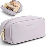 Vlando Travel Makeup Bag,Purse Leat