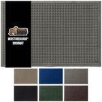 GORILLA GRIP Ultra Absorbent Moisture Guard Doormat, Absorbs Up to 1.7 Cups of Water, Stain and Fade Resistant, Spiked Rubber Backing, All Weather Mats Capture Dirt, Indoor Outdoor, 29x17, Grey