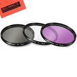 49mm Multi-Coated 3 Piece Filter Kit (UV-CPL-FLD) For Sony Alpha SLT-A33 A35 A55 A58 A65 A77 A99 A3000 A5000 A6000 DSLR330L A7 A7R NEX-5T NEX-6 NEX-7K NEX-3N NEX-F3 Digital SLR Cameras Which Has Any Of These Sony Lenses (16-50MM f/3.5, 18-55mm DT, 55-210mm, 16mm f/2.8, 20mm f/2.8 EMOUNT, 24mm f/1.8, 30mm f/2.8, 30mm f/3.5, 35mm f/1.8, 50mm f/1.8, 55mm f/1.8)