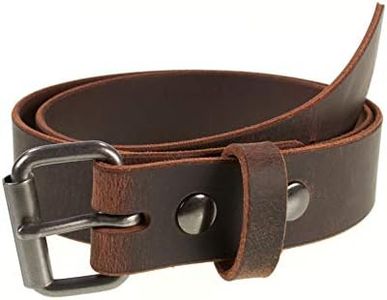 Men's Genuine Buffalo Leather Belt, 1 1/2" width, Handmade in the USA, By Amish (Crazy Horse, 34" (Pants 30-31))