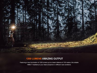 Fenix HM62-T Head Torch – 1200 Lumens, Rechargeable, Red Light, IP68