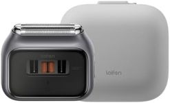 Laifen P3 Pro 3-Blade Electric Shaver Bundle with Travel Pod, Space Gray Combo