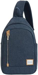 Travelon Anti-Theft Heritage Sling, Indigo, 9.5" w x 16" H x 4.25"D., Anti-Theft Heritage Sling