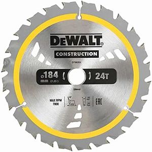 DeWalt Construction Cordless Framing 36T Circular Saw Blade, 20 mm x 184 mm