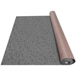 VEVOR Marine Carpet Boat Carpet Rugs Indoor Outdoor Rugs for Patio Deck Anti-Slide TPR Water-proof Back Cut Outdoor Marine Carpeting Easy Clean Outdoor Carpet Roll Entryway Porch (5.9 * 36ft, Gray)